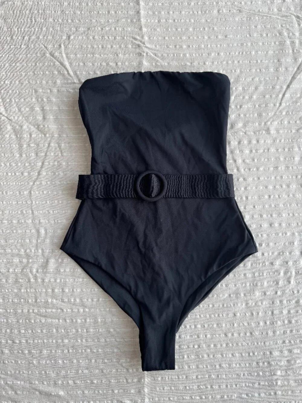 SKIMS Sculpting Swim Strapless One Piece in Onyx Size Small